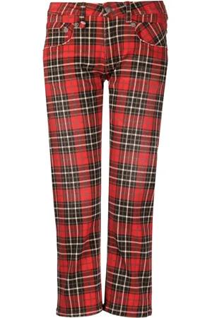 R13 Vaqueros capri de talle bajo