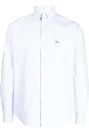 Maison Kitsuné Camisa con zorro bordado