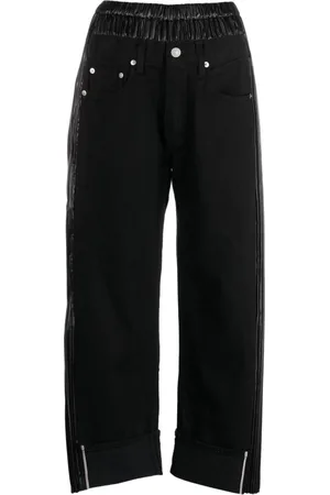JUNYA WATANABE Vaqueros capri con parche del logo