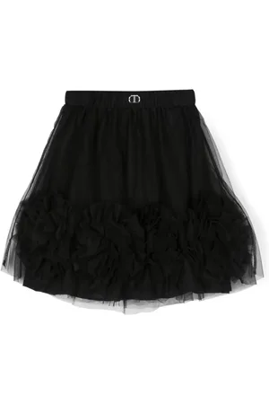 Twin-Set Falda con aplique de rosa
