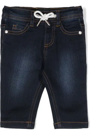John Richmond Vaqueros con logo bordado y cordones