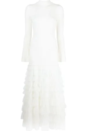 Twin-Set Vestido largo con volantes