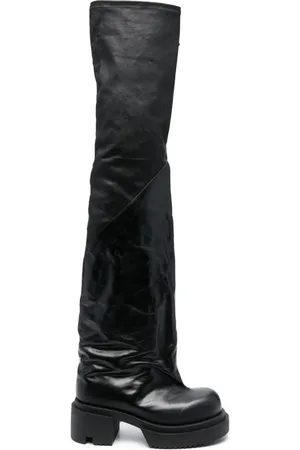Rick Owens Botas Bogun acampanadas con tacón de 78mm