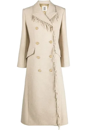 By Malene Birger Abrigo largo Gardenia con flecos