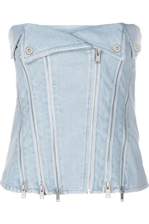 DION LEE Top vaquero palabra de honor