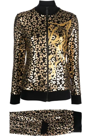 Philipp Plein Chándal con estampado de leopardo