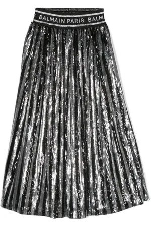 Balmain Falda con lentejuelas
