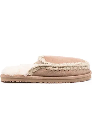 Mou Slippers con costura en contraste