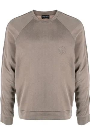Giorgio Armani Top con logo bordado y cuello redondo
