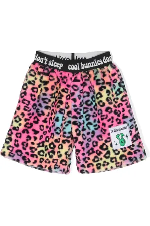 Natasha Zinko Bermudas con motivo de leopardo