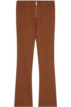 Stella McCartney Pantalones slim a cuadros príncipe de Gales