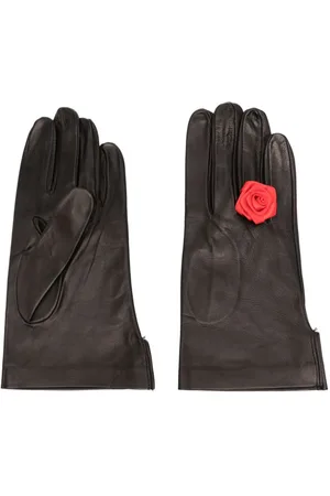Canaku Guantes con apliques florales