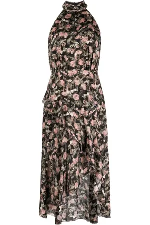Marchesa Notte Vestido Magnolia con estampado floral