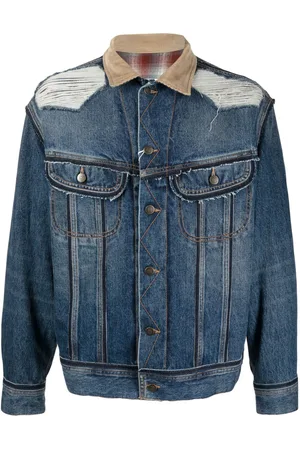 Maison Margiela Chaqueta vaquera con efecto envejecido de x Pendleton