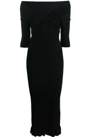Serafini Vestido midi de canalé