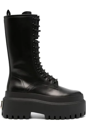 Dolce & Gabbana Botas militares con plataforma