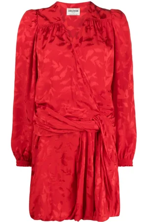 Zadig & Voltaire Vestido corto con motivo floral en jacquard