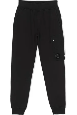 C.P. Company Pantalones de chándal con parche Lens