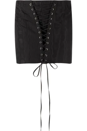 Alessandra Rich Minifalda con cordones