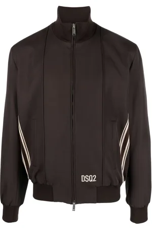 Dsquared2 Chaqueta bómber con ribete a rayas