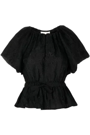 ULLA JOHNSON Blusa con cintura lazada