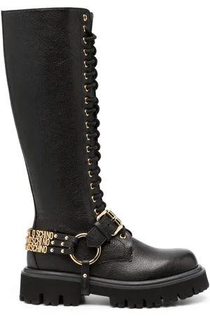 Moschino Botas con placa del logo