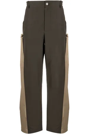 Feng Chen Wang Pantalones rectos de dos tonos