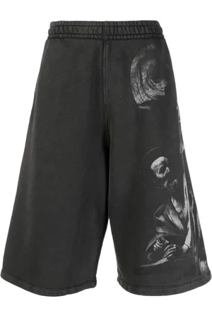 OFF-WHITE Pantalones cortos de deporte con estampado Saint Matthew