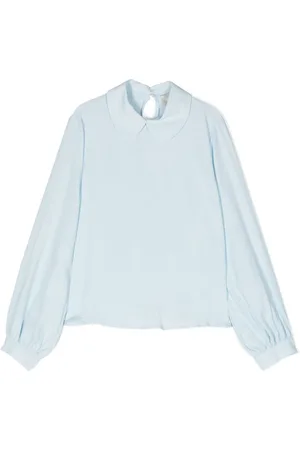 Simonetta Top con cuello Peter Pan