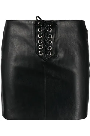 ROTATE Minifalda texturizada con cordones