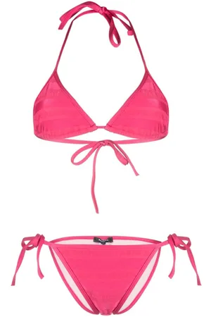 Balmain Top de bikini con logo