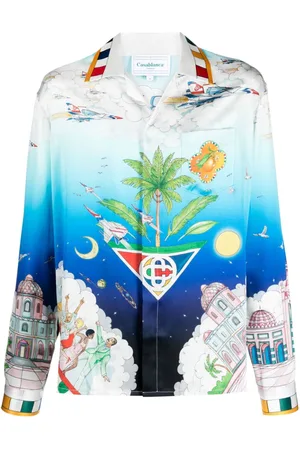 Casablanca Camisa con cuello cubano