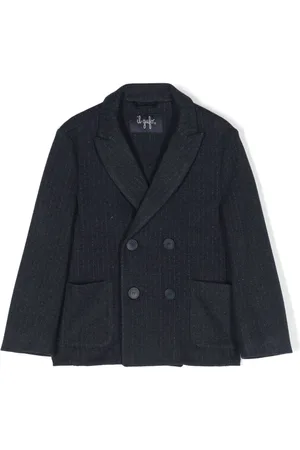 Il gufo Blazer a rayas con doble botonadura