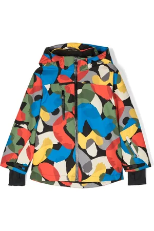 Stella McCartney Chaqueta con capucha y manchas estampadas