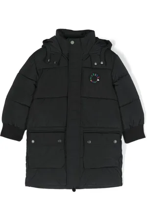 Stella McCartney Plumífero con capucha y logo