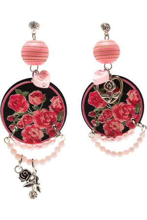 AMIR SLAMA Pendientes con estampado floral