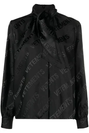 Vetements Camisa con logo en jacquard
