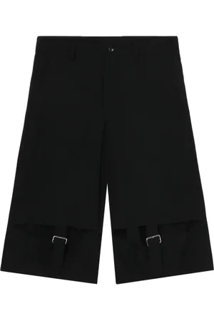 Comme des Garçons Bermudas con detalle de hebilla