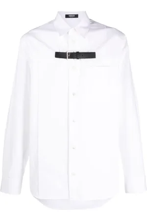 VERSACE Camisa con detalle de hebillas