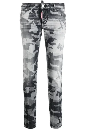 Dsquared2 Vaqueros skinny con estampado militar