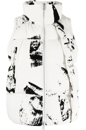 Y-3 Chaleco acolchado con estampado gráfico