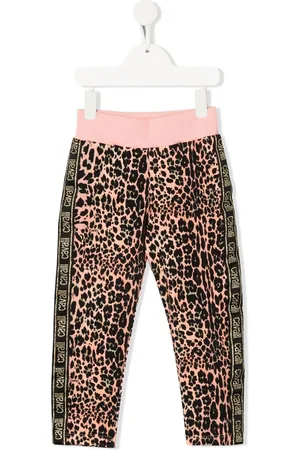 Roberto Cavalli Pantalones de chándal con franja del logo
