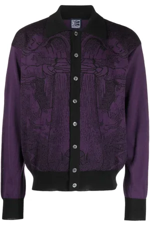 Rassvet Cárdigan estampado en intarsia