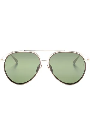Linda Farrow Gafas de sol Torino estilo piloto