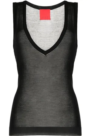 Cashmere In Love Top sin mangas semitranslúcido