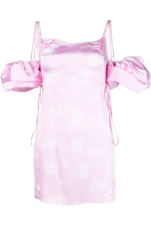 Jacquemus Vestido La Mini Robe Chouchou con manga farol