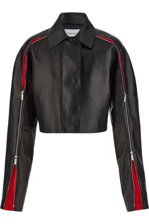 Salvatore Ferragamo Chaqueta corta con cremallera
