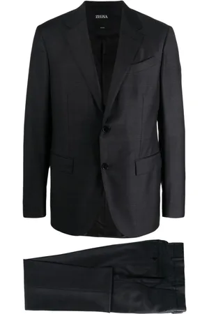 Ermenegildo Zegna Traje a cuadros con botones