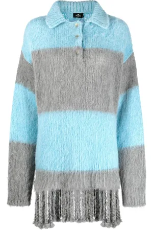 Etro Vestido corto estilo jersey con flecos