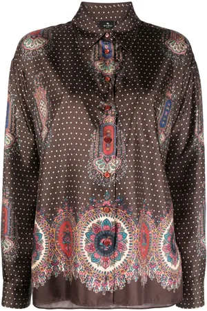 Etro Camisa con cuello de pico